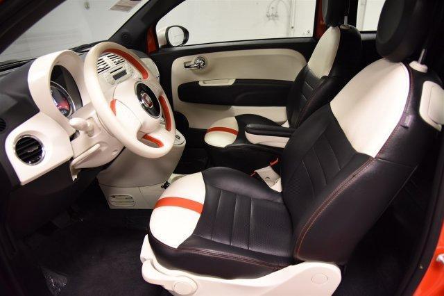 Fiat 500e interior black&white 2016-2018
